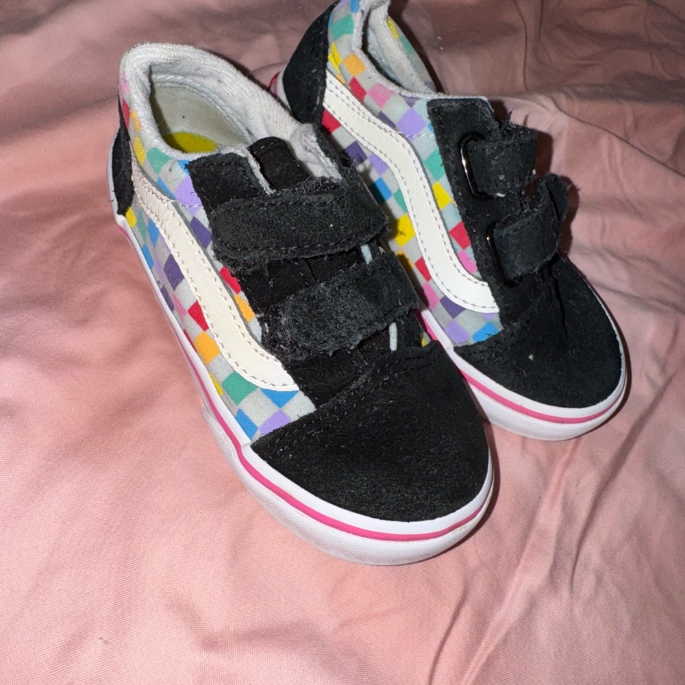 Vans Kids Multicolor Checkered Sneakers